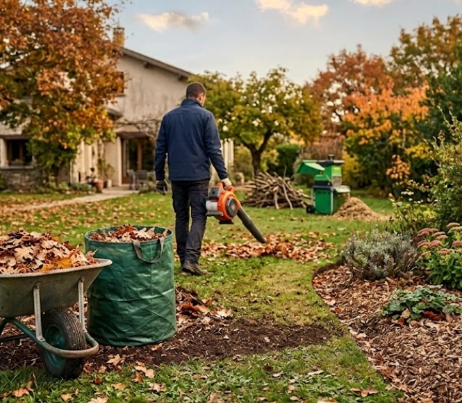 Nettoyer le jardin : feuilles, déchets verts et débroussaillage